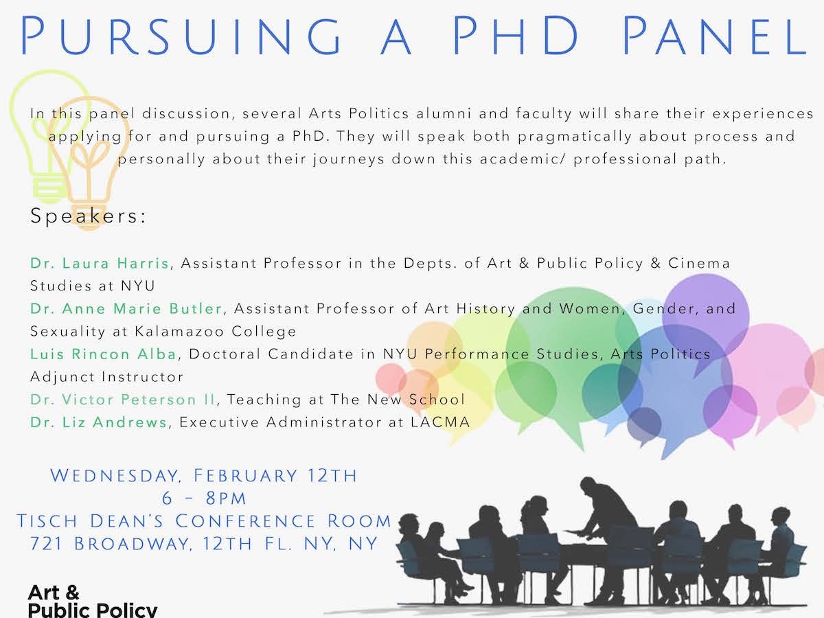"Pursuing a PhD" Panel